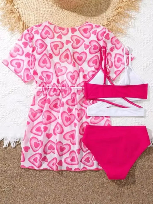 CONJUNTO DE BIQUINI DE 3 PEÇAS INFANTIL