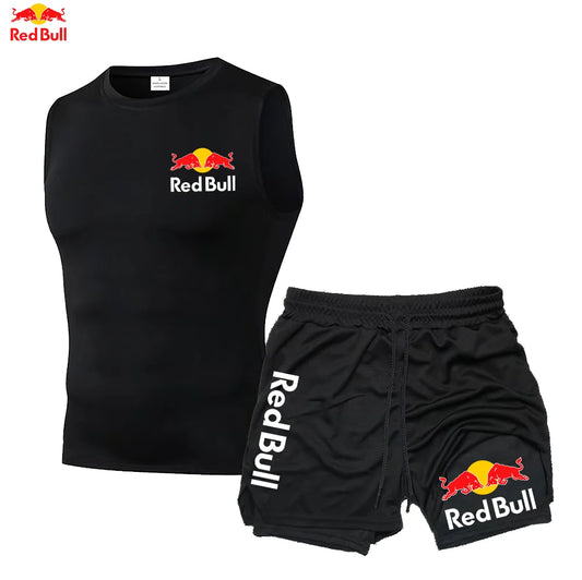 CONJUNTO RED BULL DE COMPRESSÃO